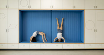 Kids play at the Bikurim inclusive school in Tel Aviv, in a space designed by Sarit Shani Hay. Photo: Roni Cnaani